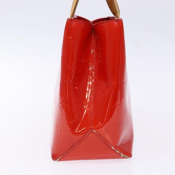 LOUIS VUITTON Monogram Vernis Reade PM Hand Bag Red Rouge M91088 - Picture 5 of 12